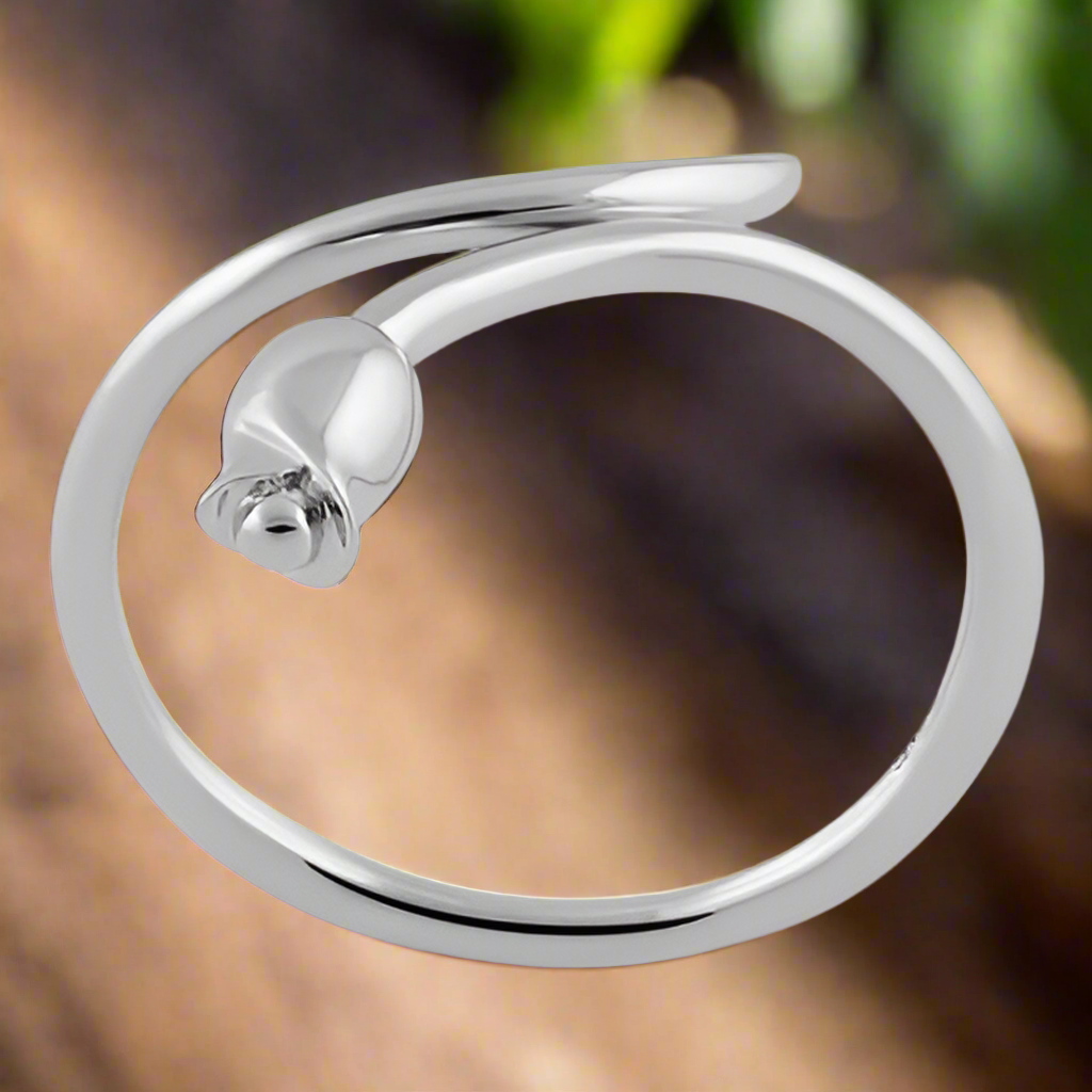 Lorraine- Sterling Silver Rose Ring PREORDER