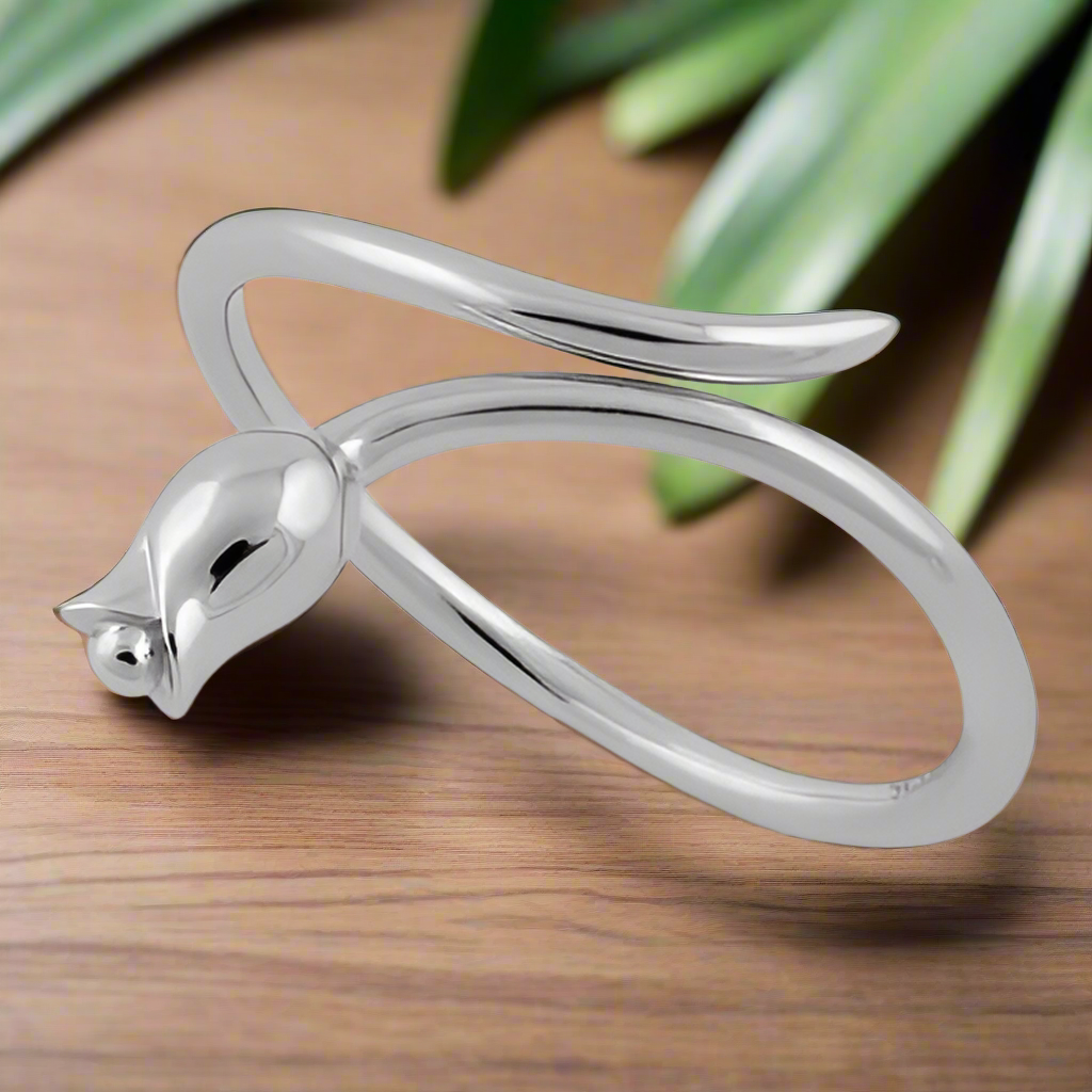Lorraine- Sterling Silver Rose Ring PREORDER