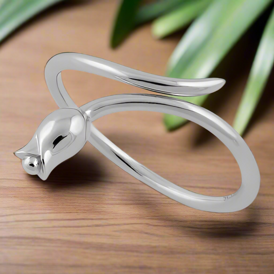 Lorraine- Sterling Silver Rose Ring PREORDER