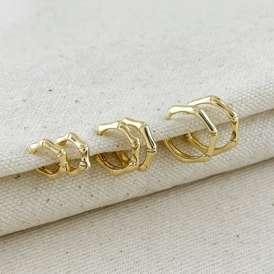 CORRINA- Bamboo Clicker Earrings